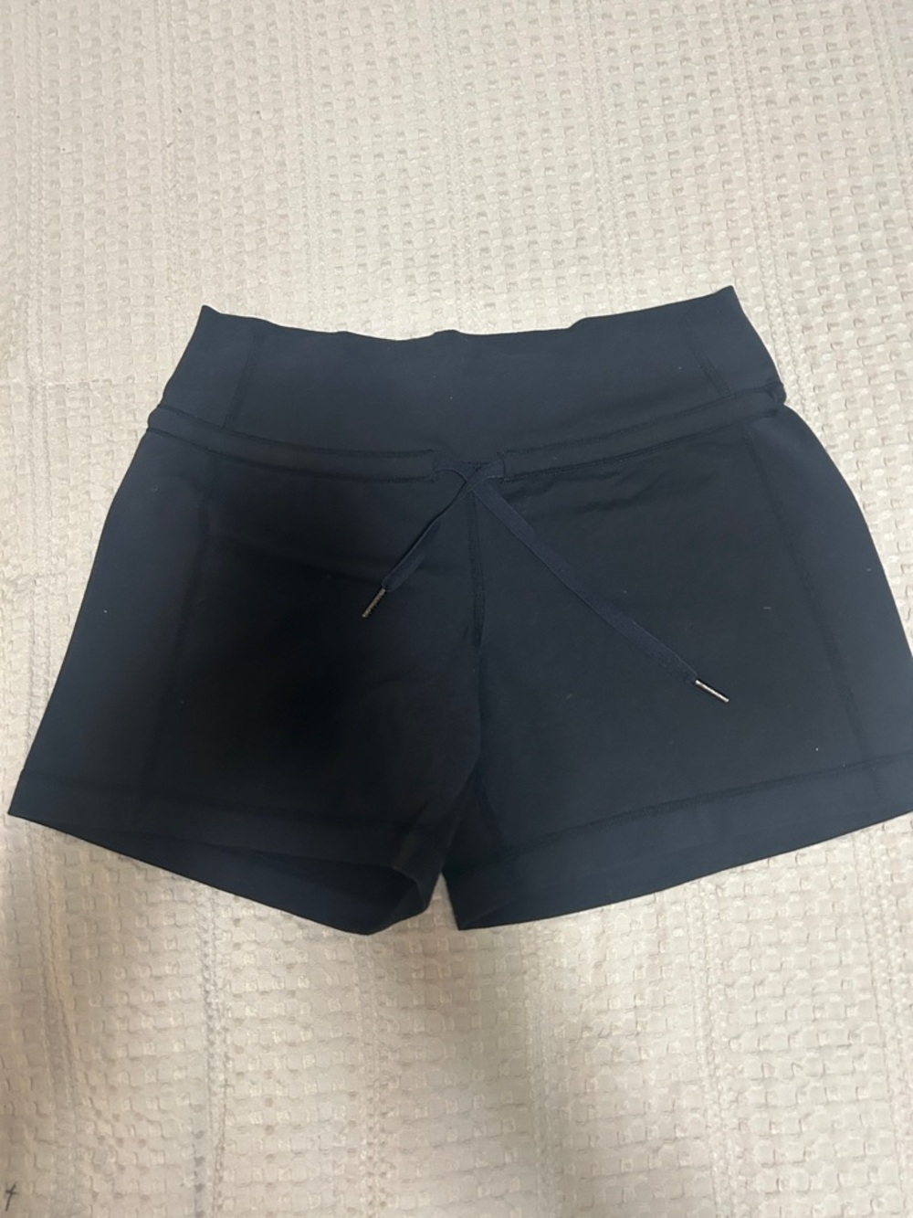 Lululemon Black Luxtreme Shorts Size 6 Drawstring